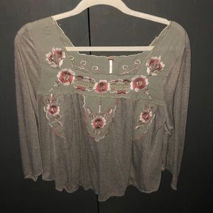 Free People, Floral Pattern Blouse